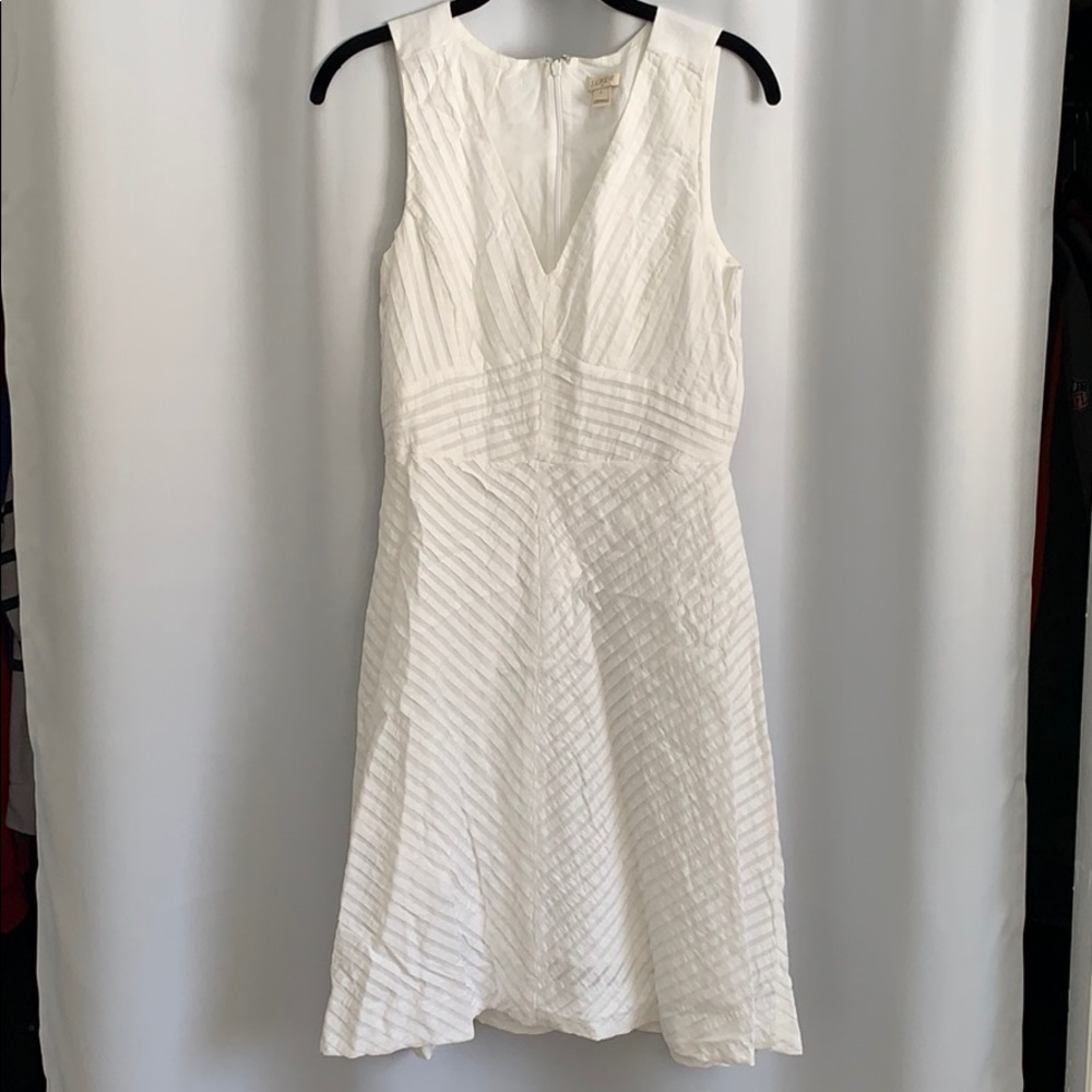 White midi Jcrew dress